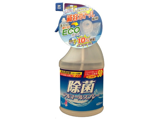 友和 除菌アルコールスプレー減容本体 420ml x1
