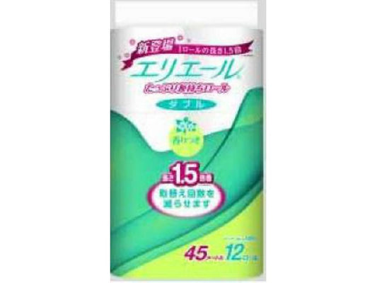 大王製紙 エリエールトイレット長持ち 12RW 45m 1pc12ロール  × 6