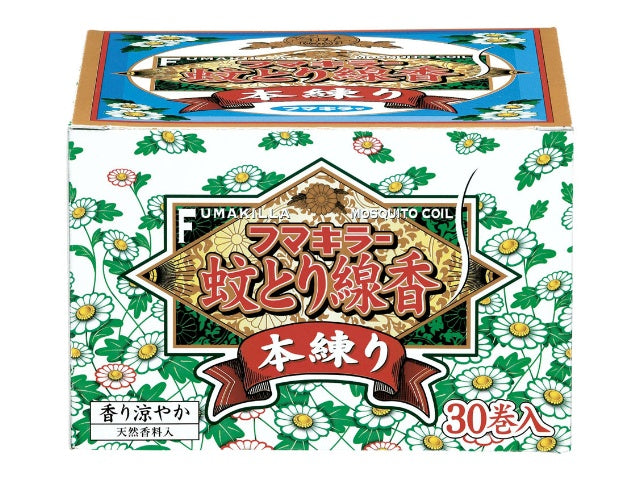 フマキラー フマキラー蚊とり線香本練り 30巻函入  × 1