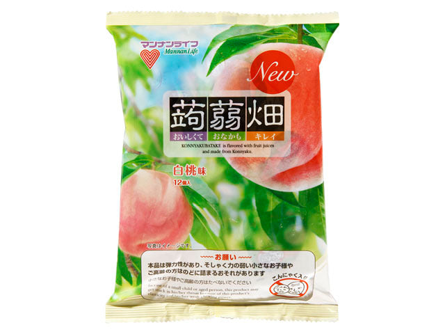 マンナンライフ 蒟蒻畑 白桃味 1袋25gX12個×12