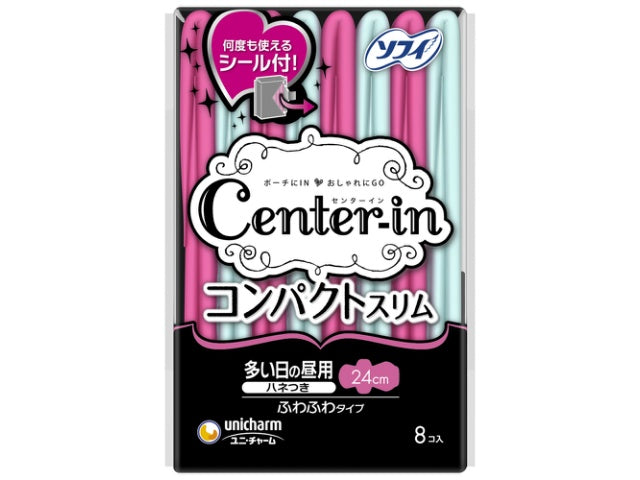 【欠品中】ユニ・チャーム センターインCPふわふわ多い日の昼用 8枚  × 1