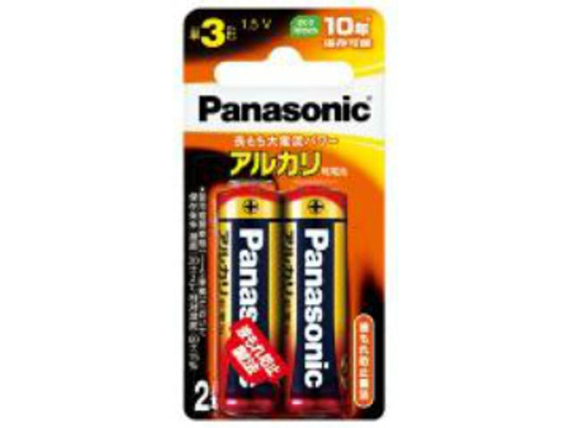 パナソニック LR6XJ/2B アルカリ 1pc単3*2個ブリスターパック x10